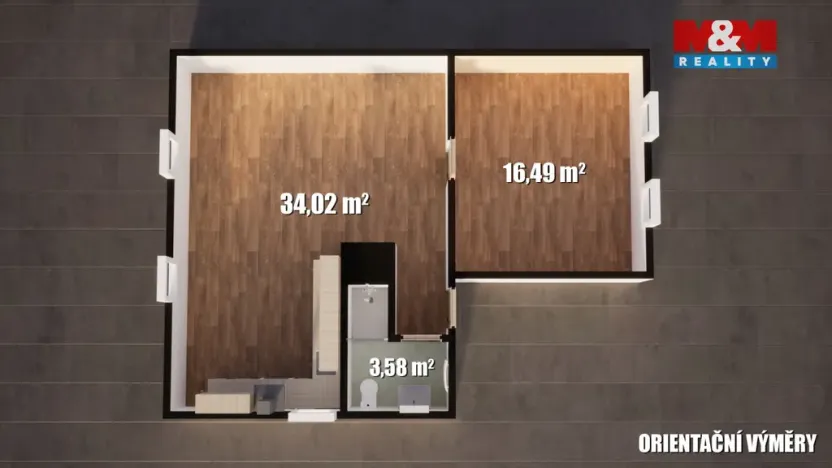 Prodej bytu 2+kk, Děčín - Děčín VIII-Dolní Oldřichov, Na Hrázi, 54 m2
