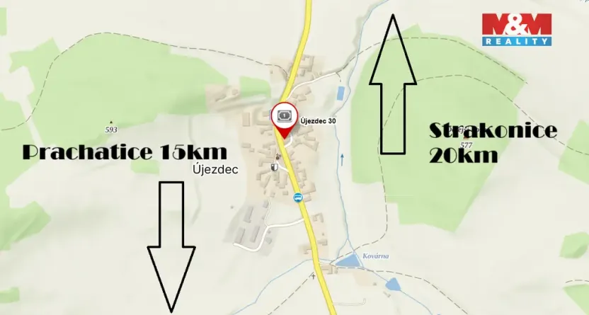 Prodej rodinného domu, Újezdec, 452 m2