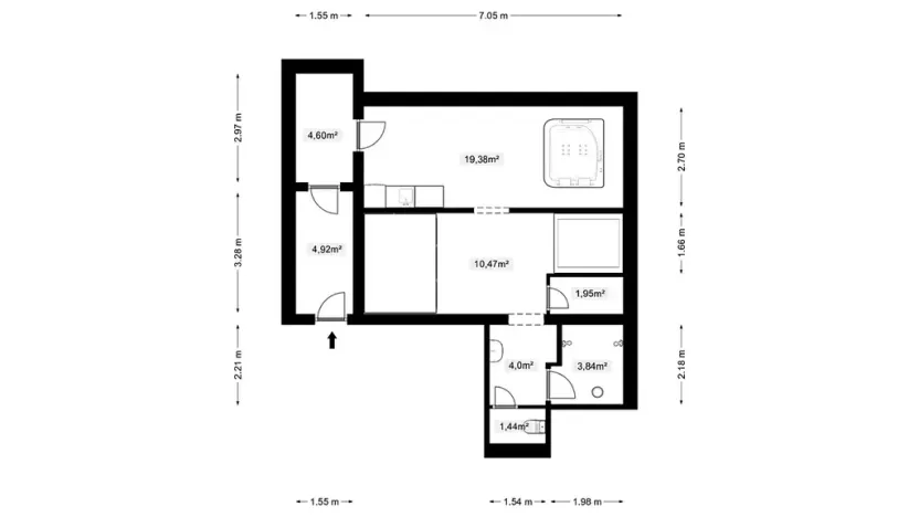 Prodej bytu 3+kk, Doksy, Pod Borným, 73 m2