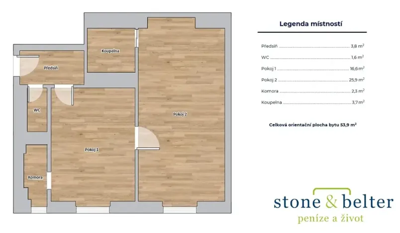 Prodej bytu 2+kk, Praha - Vinohrady, Korunní, 54 m2