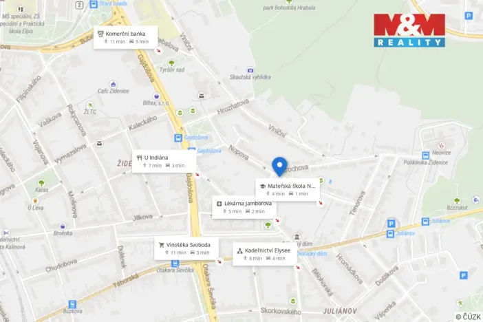 Prodej bytu 2+kk, Brno, Nopova, 52 m2