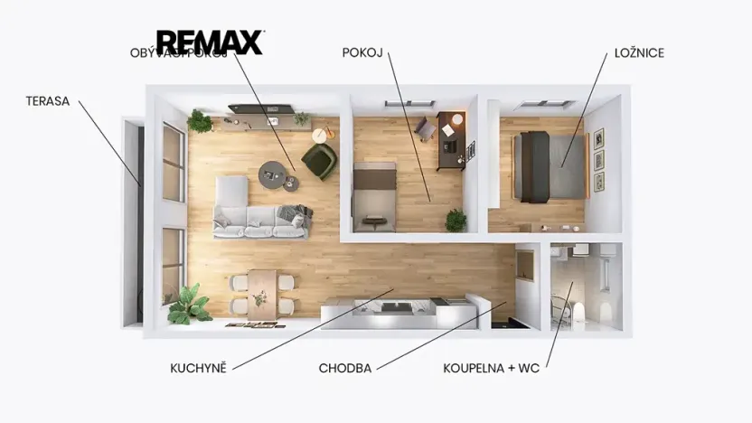 Prodej bytu 3+kk, Velké Meziříčí, Čechova, 63 m2