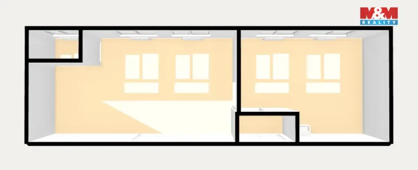 Pronájem kanceláře, Zdiby - Přemyšlení, U Továrny, 57 m2