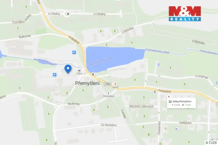 Pronájem kanceláře, Zdiby - Přemyšlení, U Továrny, 57 m2