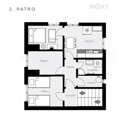 Prodej bytu 3+1, České Budějovice, Ant. Slavíčka, 64 m2