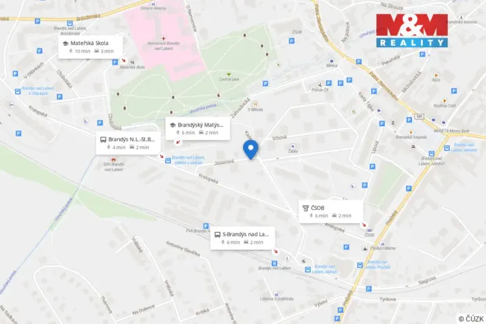 Prodej bytu 3+1, Brandýs nad Labem-Stará Boleslav, Jasanová, 81 m2