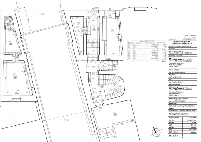 Prodej ubytování, Praha - Smíchov, Arbesovo náměstí, 930 m2