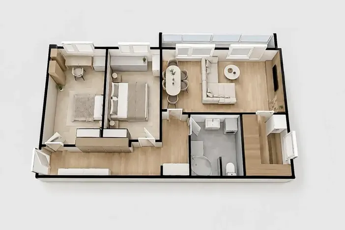 Prodej bytu 3+1, Praha - Komořany, Za sídlištěm, 68 m2