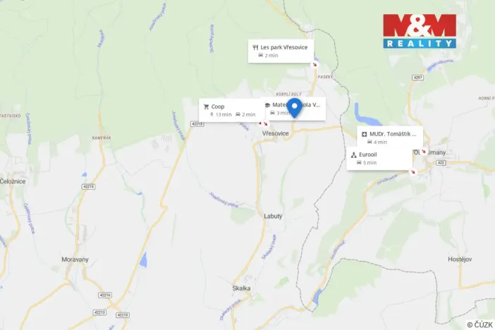 Prodej pozemku pro bydlení, Vřesovice, 621 m2