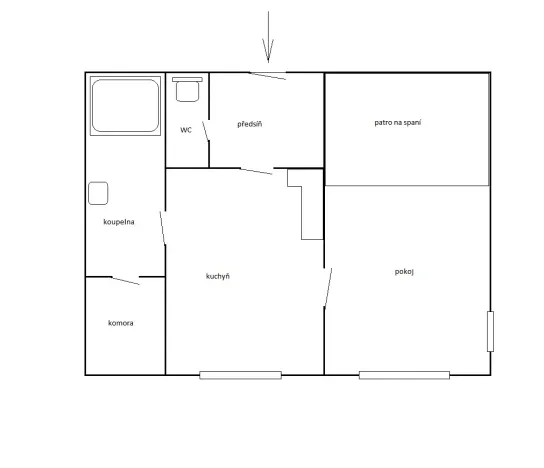 Pronájem bytu 1+1, Praha - Břevnov, Nad Závěrkou, 36 m2