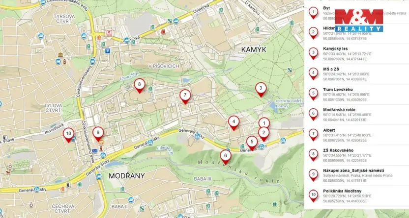 Pronájem bytu 4+1, Praha - Modřany, Vazovova, 87 m2