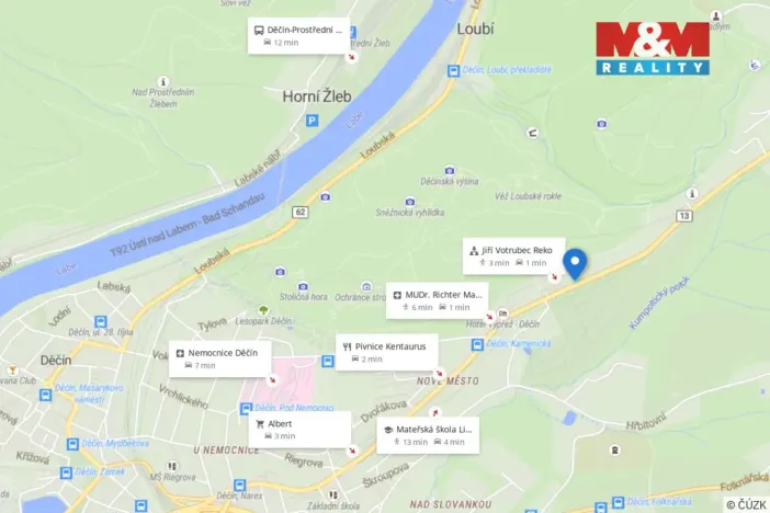 Prodej zahrady, Děčín, Kamenická, 698 m2