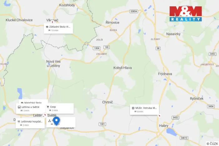 Pronájem kanceláře, Leština u Světlé - Štěpánov, 67 m2