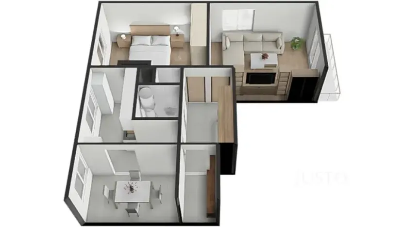 Prodej bytu 2+1, Záhoří, 57 m2