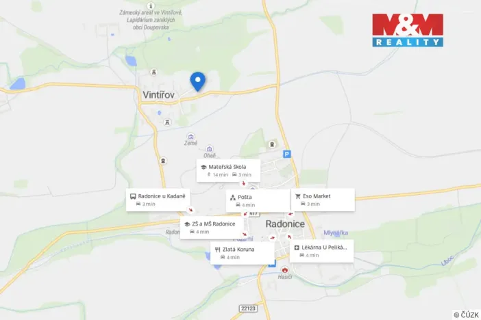 Prodej rodinného domu, Radonice - Vintířov, 312 m2