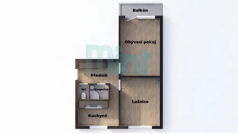Prodej bytu 2+1, Ostrava, Jižní, 51 m2