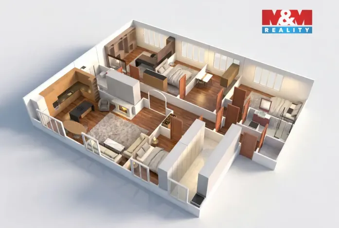 Prodej atypického bytu, Praha, Nuselská, 171 m2