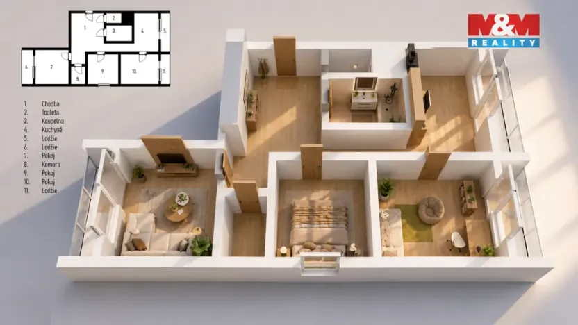 Prodej bytu 3+1, Hradec Králové - Nový Hradec Králové, třída Edvarda Beneše, 79 m2