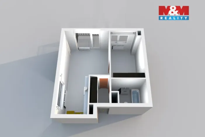 Pronájem bytu 2+kk, Plzeň - Černice, Střední cesta, 59 m2