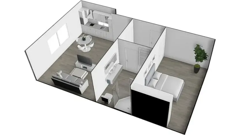 Pronájem bytu 2+kk, Brno - Ivanovice, Černohorská, 48 m2
