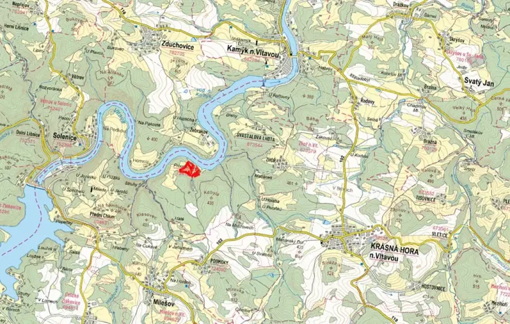 Prodej pole, Krásná Hora nad Vltavou, 22496 m2