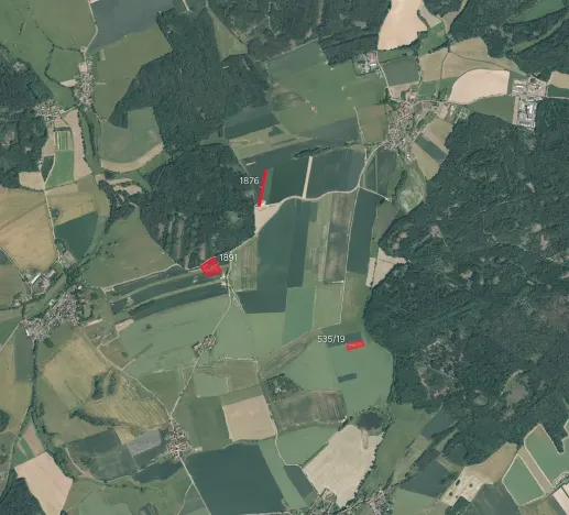 Prodej podílu pole, Biřkov, 9293 m2