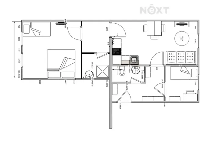 Pronájem bytu 3+kk, České Budějovice, Dobrovodská, 62 m2