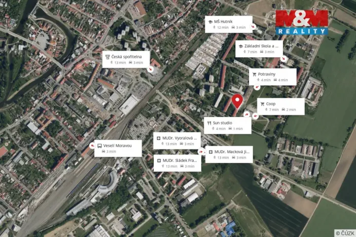 Prodej bytu 2+1, Veselí nad Moravou, Hutník, 54 m2