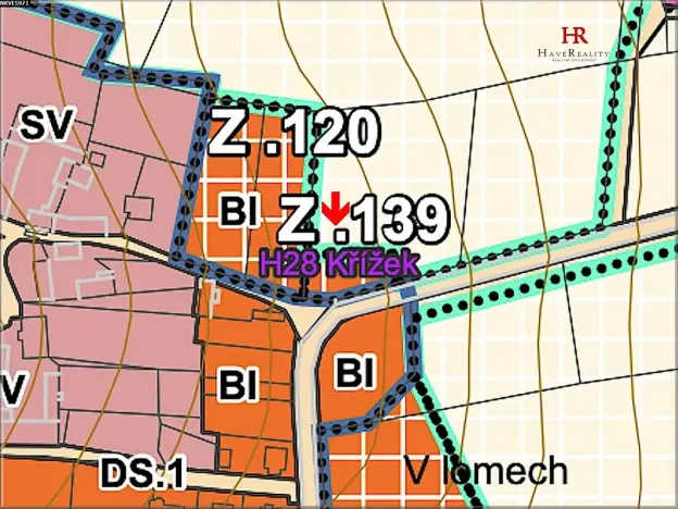 Prodej pozemku pro bydlení, Bystřice, 783 m2