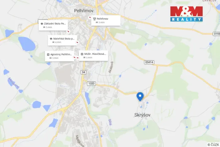 Pronájem rodinného domu, Pelhřimov - Skrýšov, 235 m2