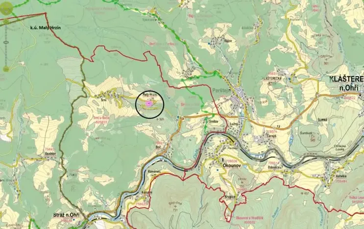 Prodej pozemku, Stráž nad Ohří, 2127 m2