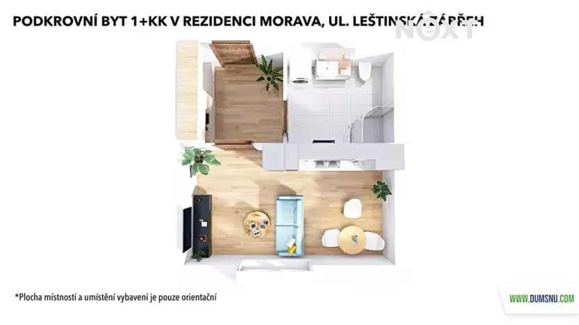 Prodej bytu 1+kk, Zábřeh, Leštinská, 33 m2