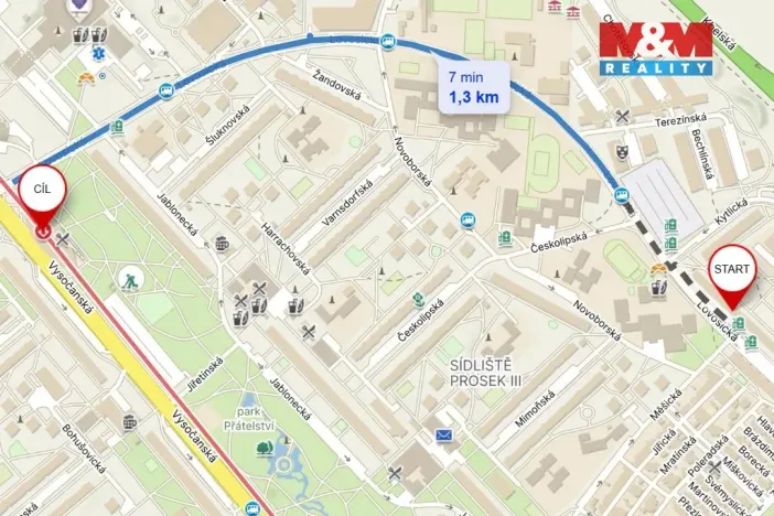 Prodej bytu 3+1, Praha - Prosek, Lovosická, 66 m2