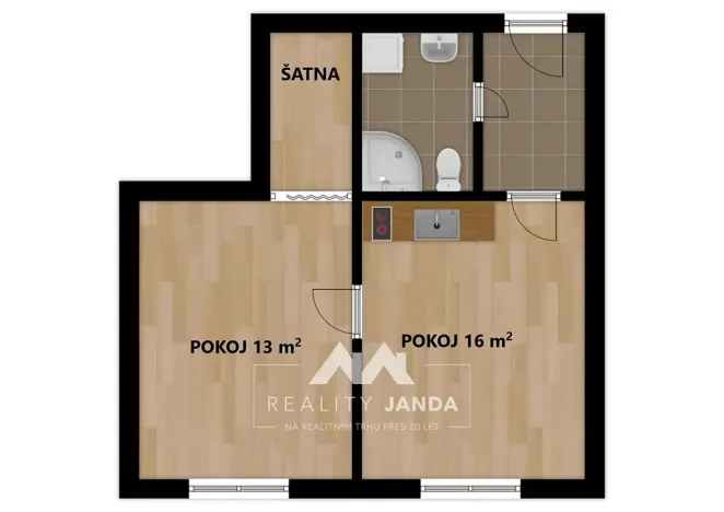Pronájem bytu 2+kk, Brno, třída Generála Píky, 40 m2