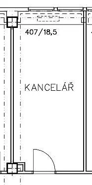 Pronájem kanceláře, Hradec Králové - Slezské Předměstí, Jižní, 18 m2
