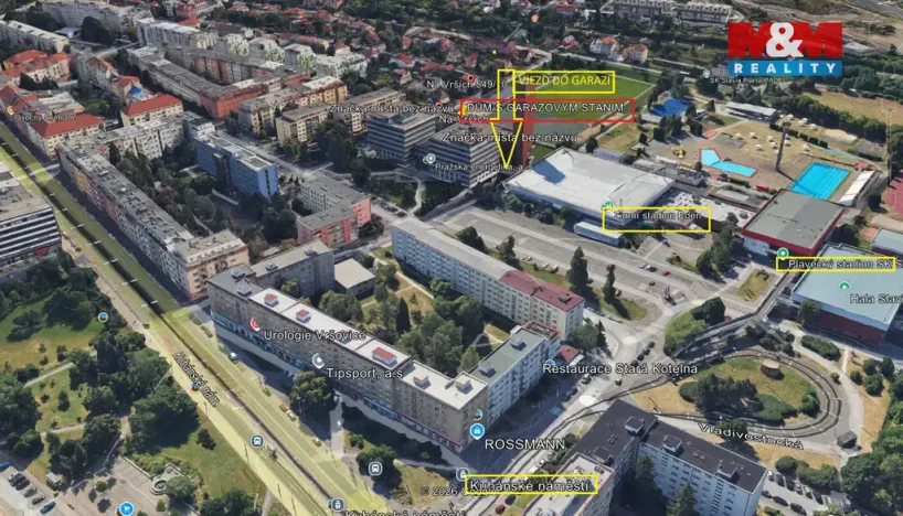 Pronájem garážového stání, Praha, Na vrších, 10 m2