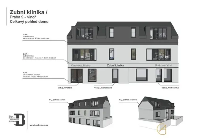 Pronájem ordinace, Praha - Vinoř, Mladoboleslavská, 92 m2