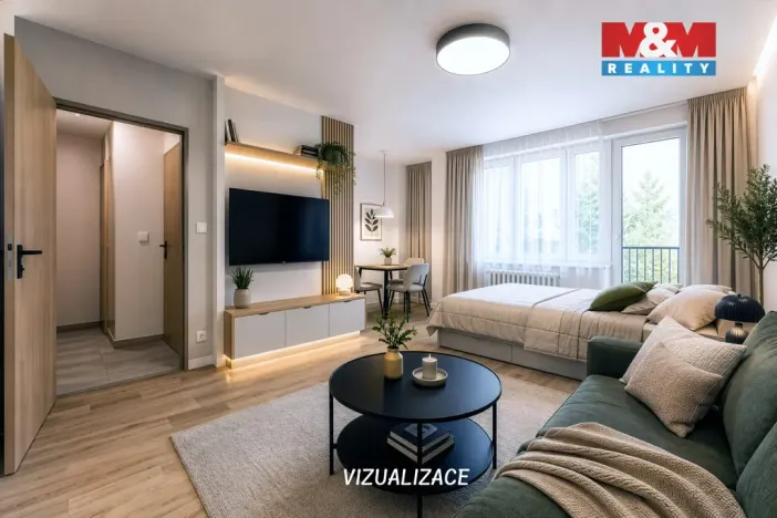 Prodej bytu 1+kk, Bílina, Alšova, 27 m2