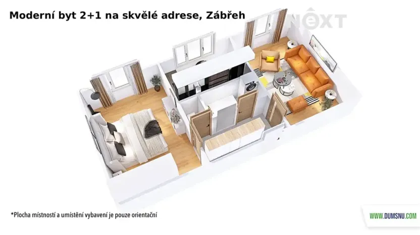 Prodej bytu 2+1, Zábřeh, Kosmonautů, 54 m2