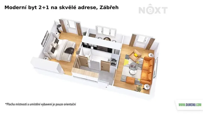 Prodej bytu 2+1, Zábřeh, Kosmonautů, 54 m2