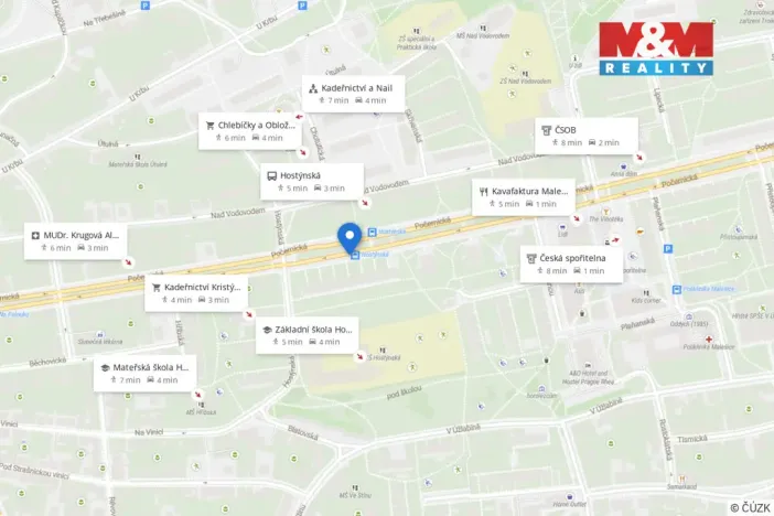 Pronájem bytu 1+kk, Praha, Počernická, 42 m2