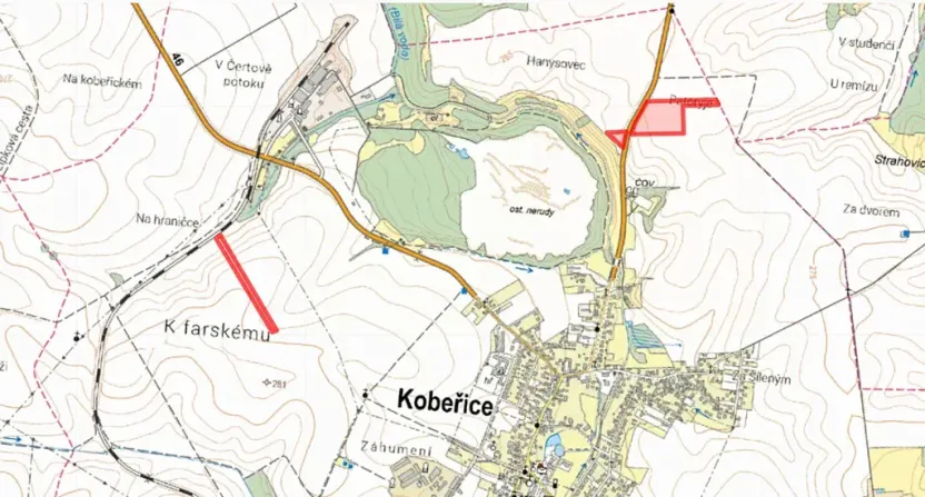 Prodej pole, Kobeřice, 24456 m2