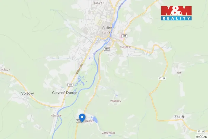 Prodej zahrady, Sušice - Divišov, 382 m2