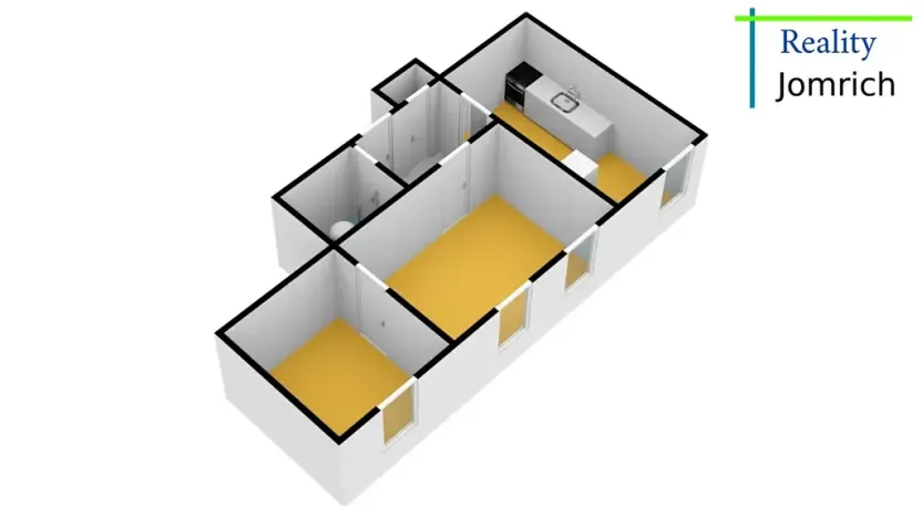 Pronájem bytu 2+1, Liberec, Na Srázu, 52 m2