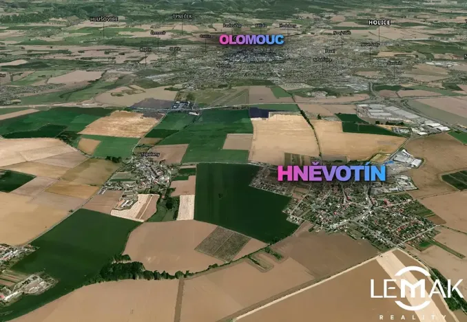 Prodej pozemku pro bydlení, Hněvotín, 1488 m2