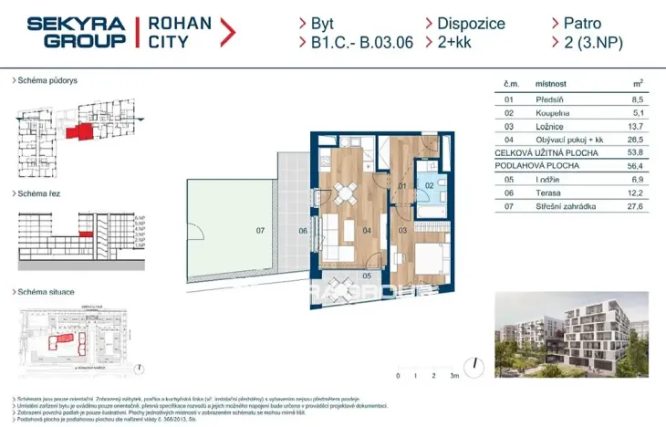 Prodej bytu 2+kk, Praha - Karlín, Sokolova, 54 m2
