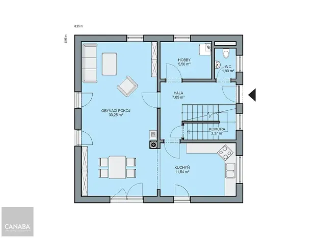 Prodej rodinného domu, Lešany, 132 m2