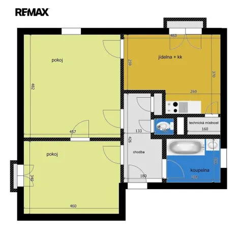 Pronájem bytu 2+1, Kolín, Plynárenská, 70 m2