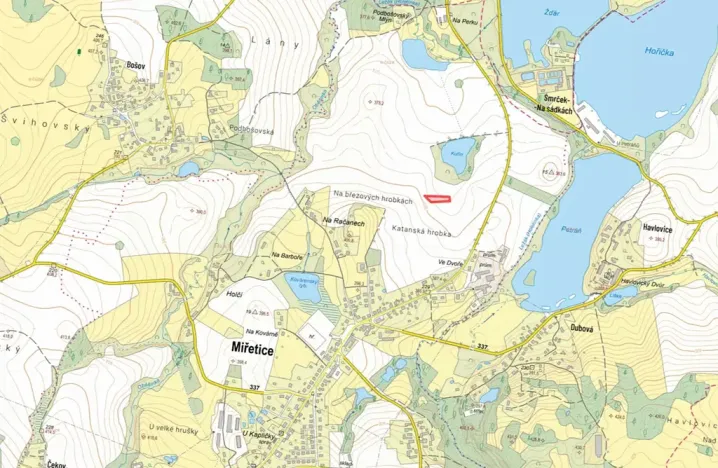Prodej pole, Miřetice, 1964 m2