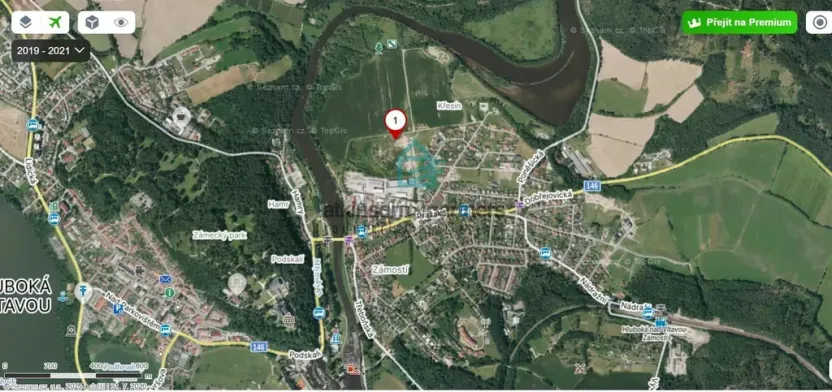 Prodej pozemku, Hluboká nad Vltavou, Masarykova, 1016 m2